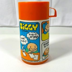 ZIGGY ALADDIN Vintage Thermos Bottle Collectible Lunchbox Nostalgic Y2K Cartoon